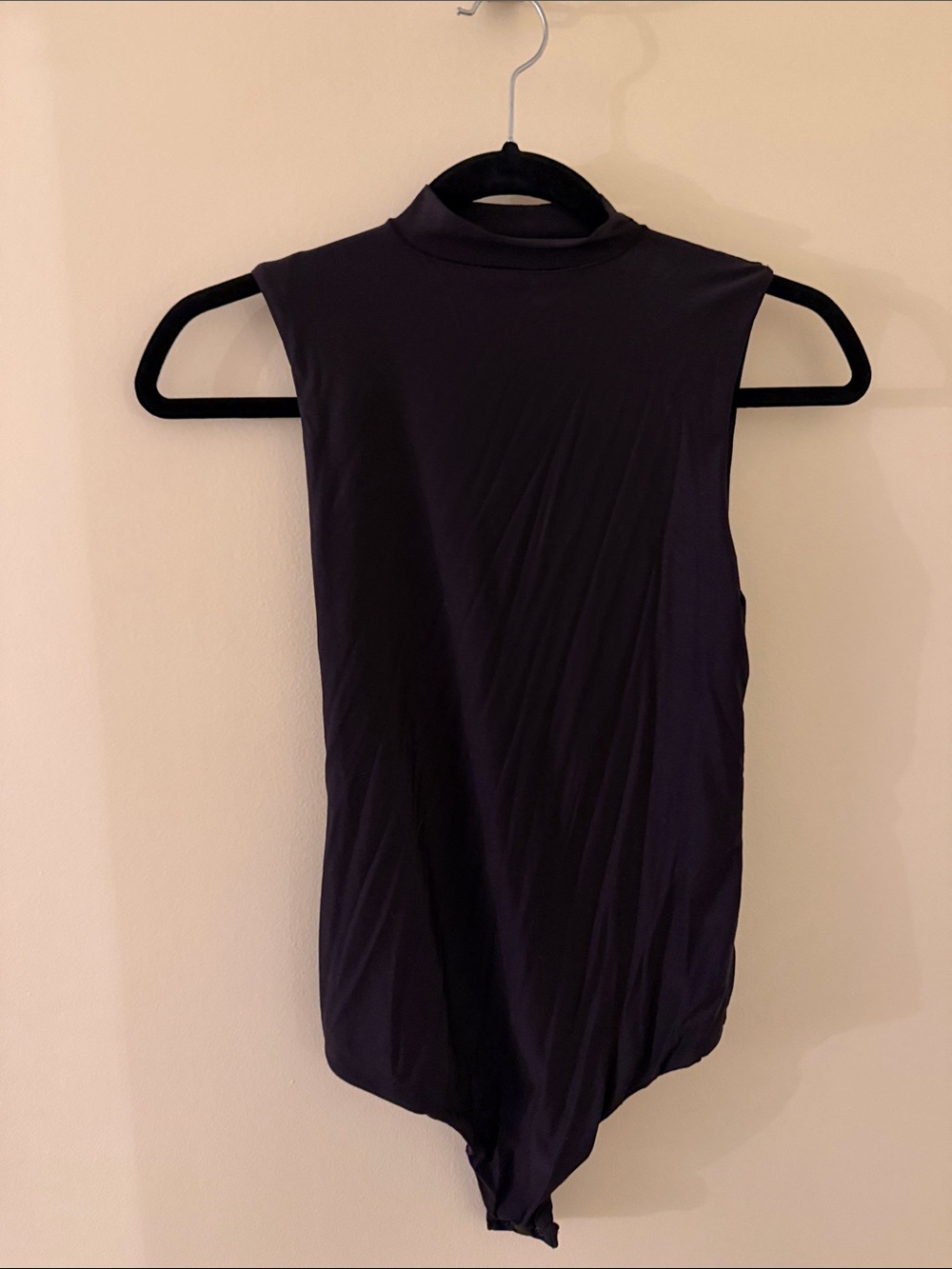 Sleeveless Smoothez Mock Neck Bodysuit - Black